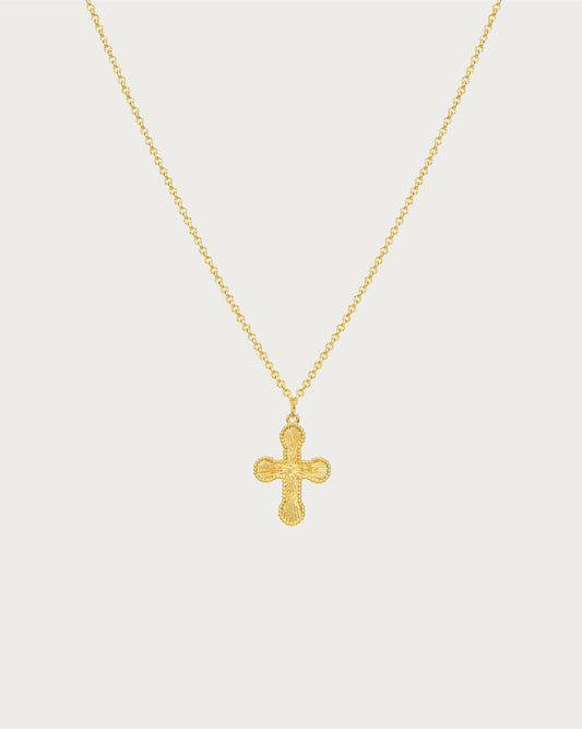 en route jewelry - Mini Cross Pendant Necklace 迷你十字架項鍊