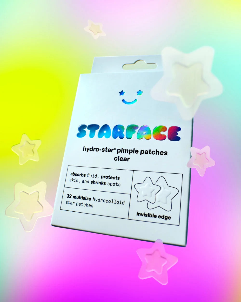 [現貨] Starface Pimple Patches 星星痘痘貼 - Clear Star 紙盒裝32入