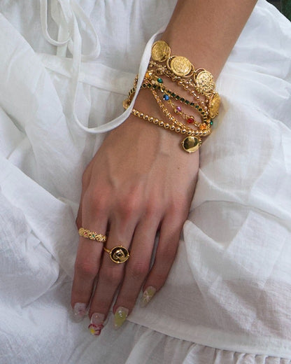 [現貨] en route jewelry - Golden Hojas Bracelet 手鍊