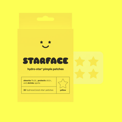 [現貨] Starface Pimple Patches 星星痘痘貼 - hydro-Star 黃色 紙盒裝32入